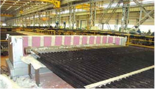 集箱加熱爐熱處理現場